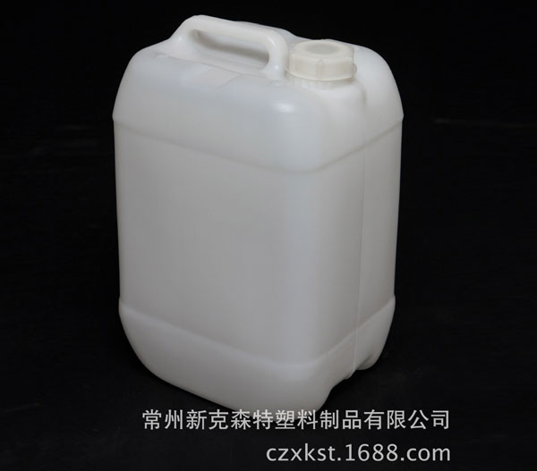 食品級10L化學品包裝桶，吹塑容器 耐高溫高壓白色化工塑料方桶