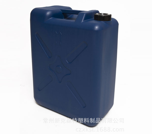 常州新克森特廠家直銷吹塑化工桶 25l中空塑料藍扁化工桶 耐高壓