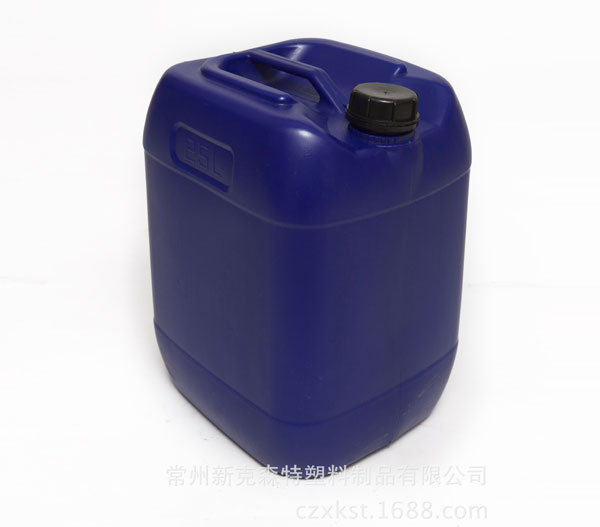 廠家批發25L化工桶 藍色帶蓋小口化工塑料方桶